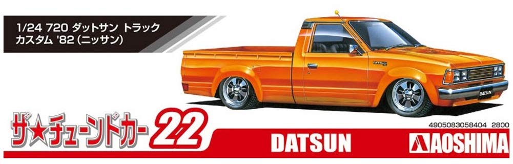 AOSHIMA The Tuned Car 1/24 Nissan 7' Datsun Truck Custom '82 Plastic Model- Japan Figure Store - #1 Bring To You The Best Japanese Goods