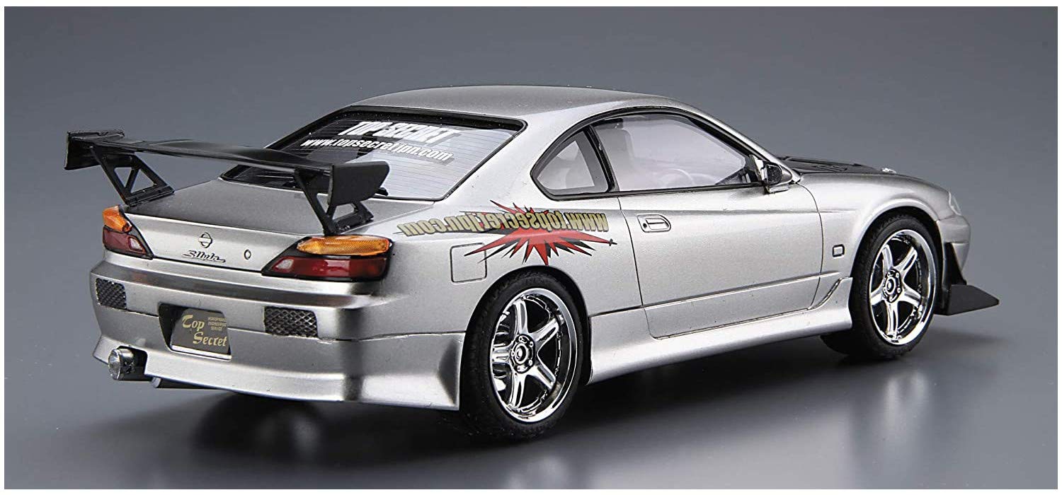 AOSHIMA The Tuned Car 1/24 Nissan Top Secret S15 Silvia '99 Plastic Model- Japan Figure Store - #1 Bring To You The Best Japanese Goods
