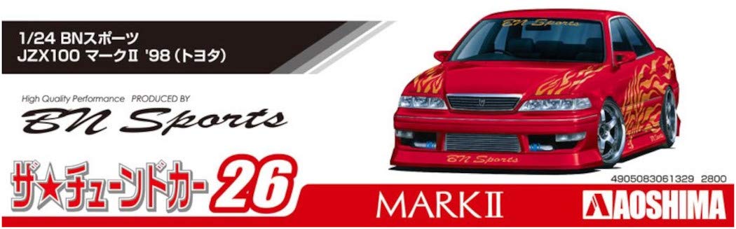 AOSHIMA The Tuned Car 1/24 Bn Sports Jzx100 Mark Ii '98 Toyota Plastic Model- Japan Figure Store - #1 Bring To You The Best Japanese Goods