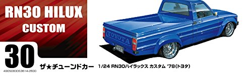 AOSHIMA 53614 Rn30 Hilux Custom '78 Toyota 1/24 Scale Kit- Japan Figure Store - #1 Bring To You The Best Japanese Goods