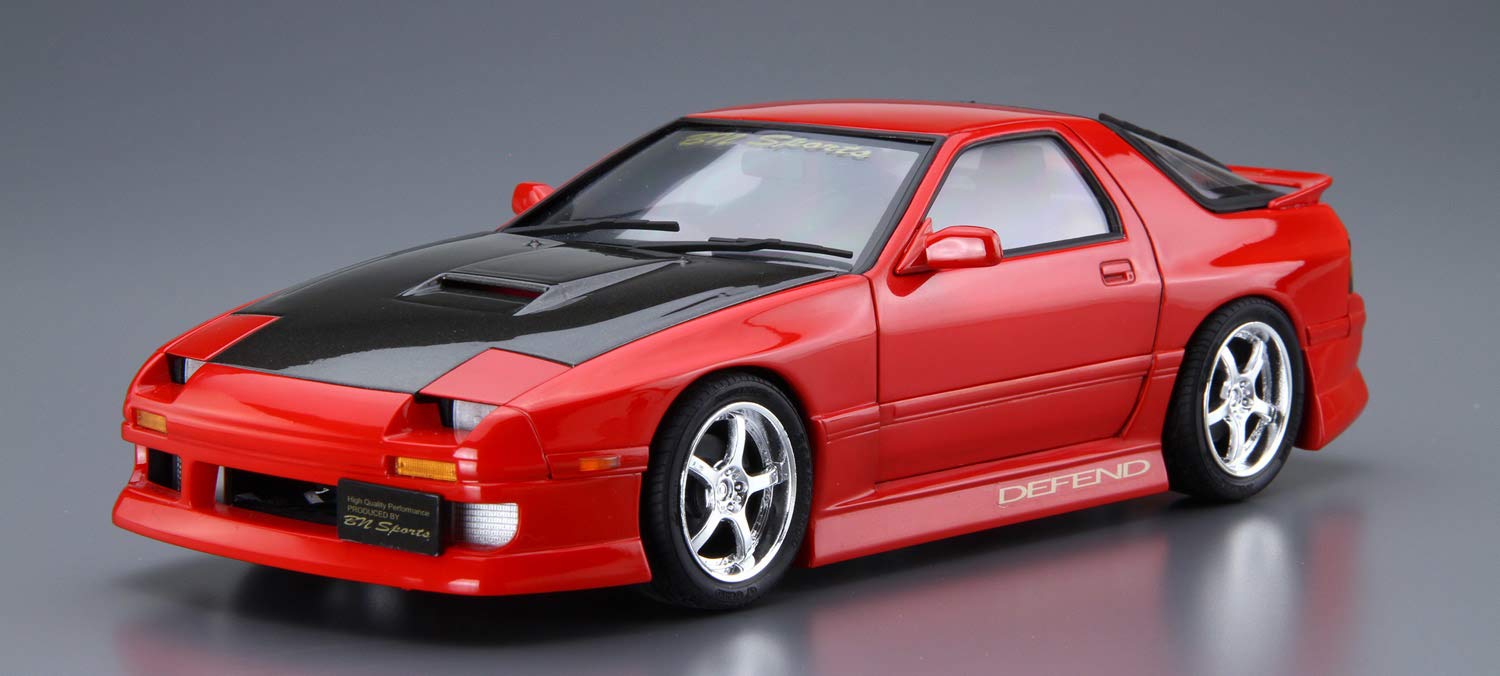 AOSHIMA The Tuned Car 1/24 Bn Sports Fc3S Rx-7 '89 Mazda Plastic Model- Japan Figure Store - #1 Bring To You The Best Japanese Goods