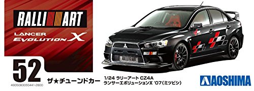 AOSHIMA 55441 Mitsubishi Ralliart Cz4A Lancer Evolution 10 2007 1/24 Scale Kit- Japan Figure Store - #1 Bring To You The Best Japanese Goods