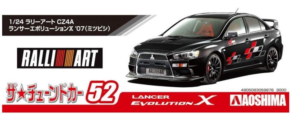 AOSHIMA The Tuned Car 1/24 Ralliart Cz4A Lancer Evolution X '07 Mitsubishi Plastic Model- Japan Figure Store - #1 Bring To You The Best Japanese Goods