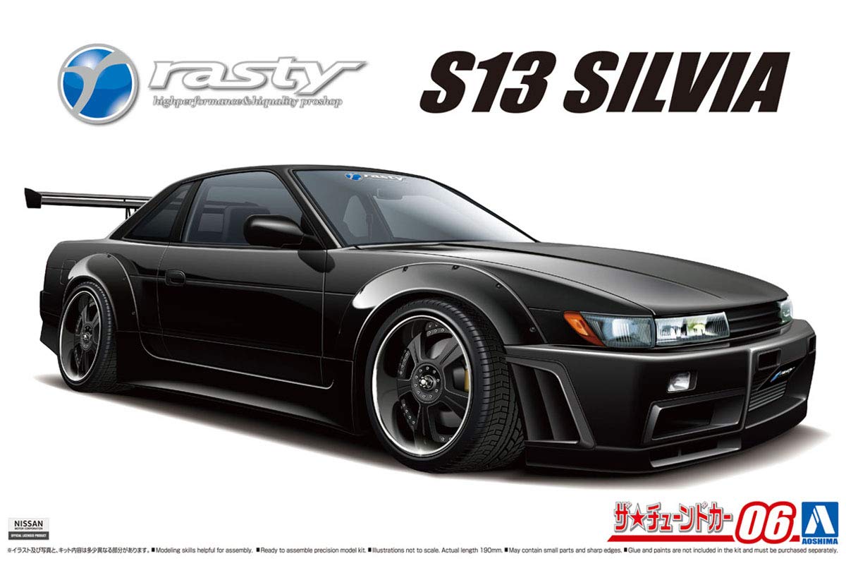 AOSHIMA The Tuned Car 1/24 Nissan Rasty Ps13 Silvia '91 Plastic Model- Japan Figure Store - #1 Bring To You The Best Japanese Goods