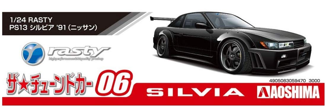 AOSHIMA The Tuned Car 1/24 Nissan Rasty Ps13 Silvia '91 Plastic Model- Japan Figure Store - #1 Bring To You The Best Japanese Goods