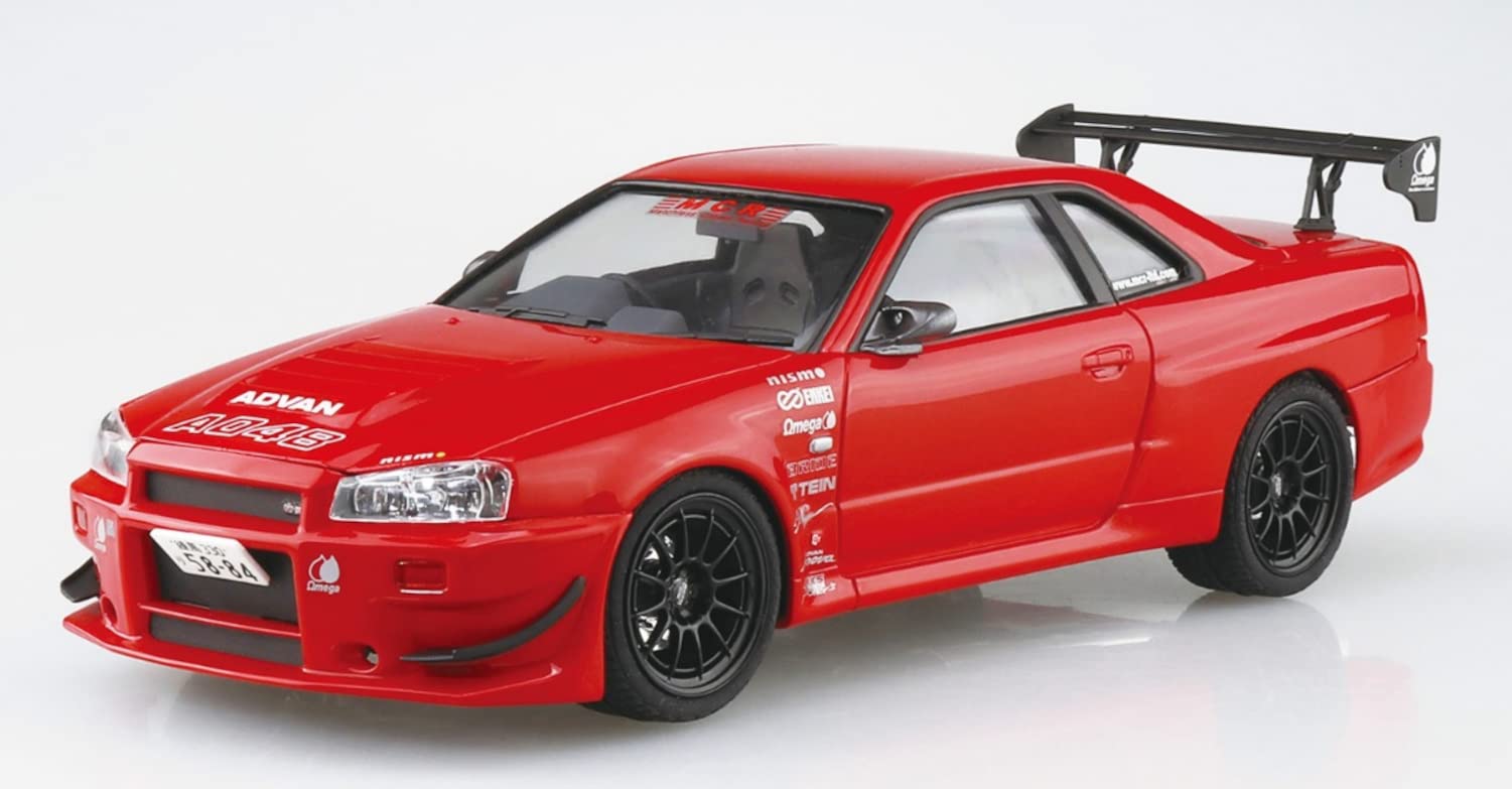 AOSHIMA The Tuned Car 1/24 Nissan Mcr Bnr34 Skyline Gt-R 2002 Plastic Model- Japan Figure Store - #1 Bring To You The Best Japanese Goods