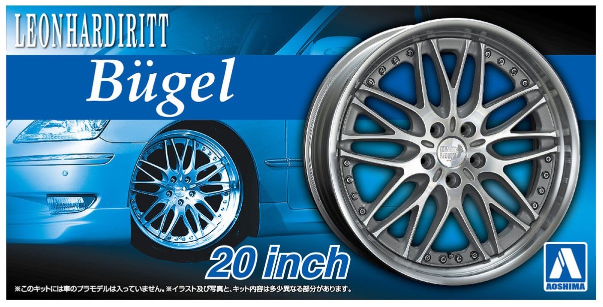 AOSHIMA Tuned Parts 1/24 Leonhardiritt Bugel 20Inch Tire & Wheel Set- Japan Figure Store - #1 Bring To You The Best Japanese Goods