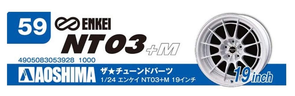 AOSHIMA Tuned Parts 1/24 Enkei Nt03+M 19 Inch Tire & Wheel Set- Japan Figure Store - #1 Bring To You The Best Japanese Goods