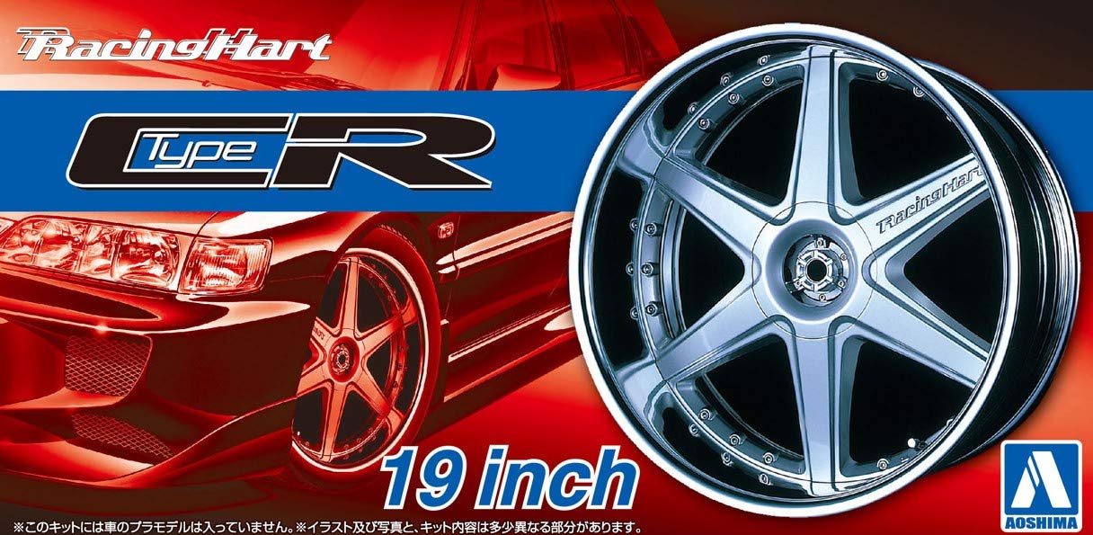AOSHIMA Tuned Parts 1/24 Racing Hart Type Cr 19 Inch Tire & Wheel Set- Japan Figure Store - #1 Bring To You The Best Japanese Goods