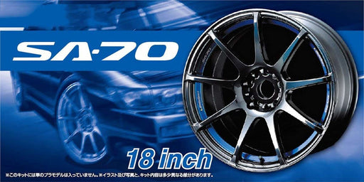 Aoshima Bunka Kyozai 1/24 The Tuned Parts Series No.72 Wedssport Sa-70 18 Inch Plastic Model Parts- Japan Figure Store - #1 Bring To You The Best Japanese Goods