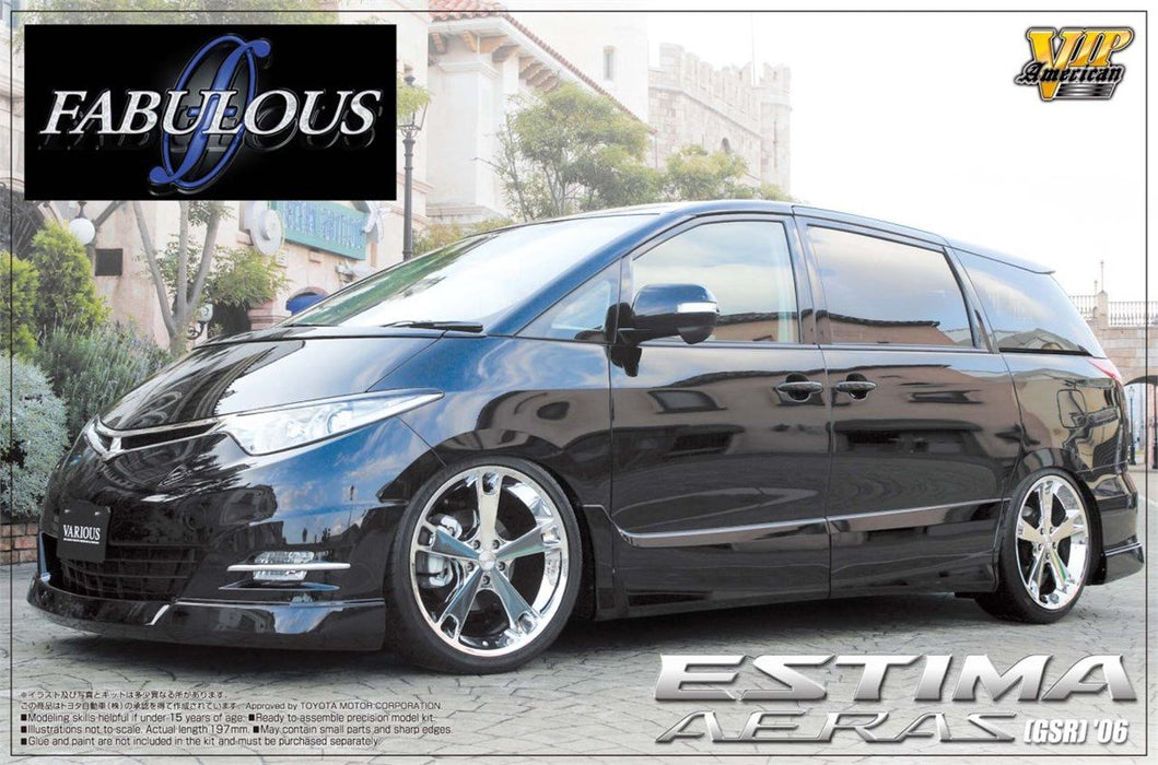 AOSHIMA 46647 Toyota Estima Aeras Fabulous 1/24 Scale Kit- Japan Figure Store - #1 Bring To You The Best Japanese Goods