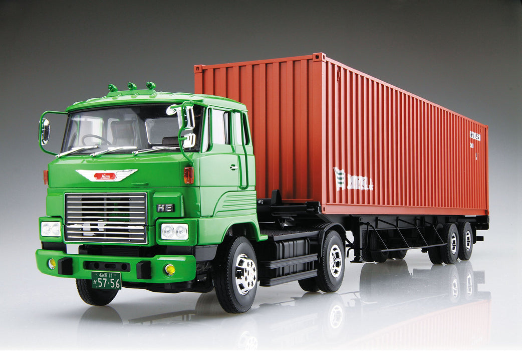 Aoshima Bunka Kyozai 1/32 Heavy Freight Series No.19 Hino He Trailer Plastic Model- Japan Figure Store - #1 Bring To You The Best Japanese Goods