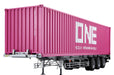 AOSHIMA Heavy Freight 1/32 Nippon Trex Container Semi-Trailer 40 Foot Plastic Model- Japan Figure Store - #1 Bring To You The Best Japanese Goods