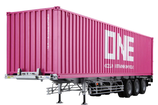 AOSHIMA Heavy Freight 1/32 Nippon Trex Container Semi-Trailer 40 Foot Plastic Model- Japan Figure Store - #1 Bring To You The Best Japanese Goods