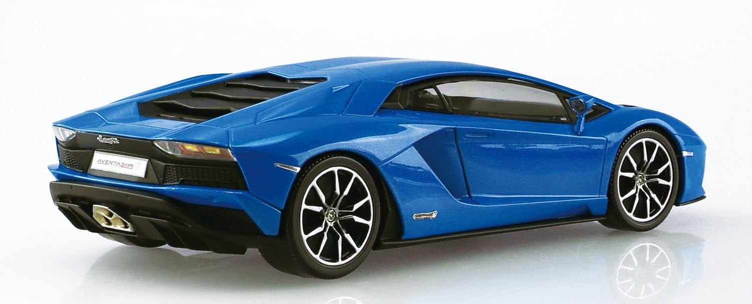 AOSHIMA The Snap Kit No.12-D 1/32 Lamborghini Aventador S Pearl Blue Plastic Model- Japan Figure Store - #1 Bring To You The Best Japanese Goods