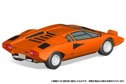 Aoshima Bunka Kyozai 1/32 Lamborghini Countach Lp400 Orange Model Kit Japan- Japan Figure Store - #1 Bring To You The Best Japanese Goods