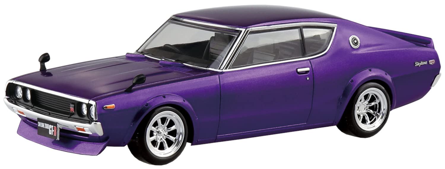 Aoshima 1/32 Nissan C110 Skyline Gt-R Custom Snap Kit Model (Metallic Purple) Japan 18-Sp3- Japan Figure Store - #1 Bring To You The Best Japanese Goods