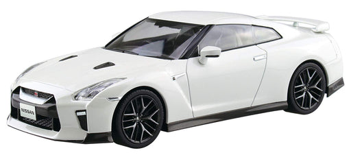 AOSHIMA 56394 07-B Nissan Gt-R Brilliant White Pearl 1/32 Scale Pre-Painted Snap-Fit Kit- Japan Figure Store - #1 Bring To You The Best Japanese Goods