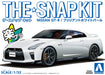 AOSHIMA 56394 07-B Nissan Gt-R Brilliant White Pearl 1/32 Scale Pre-Painted Snap-Fit Kit- Japan Figure Store - #1 Bring To You The Best Japanese Goods