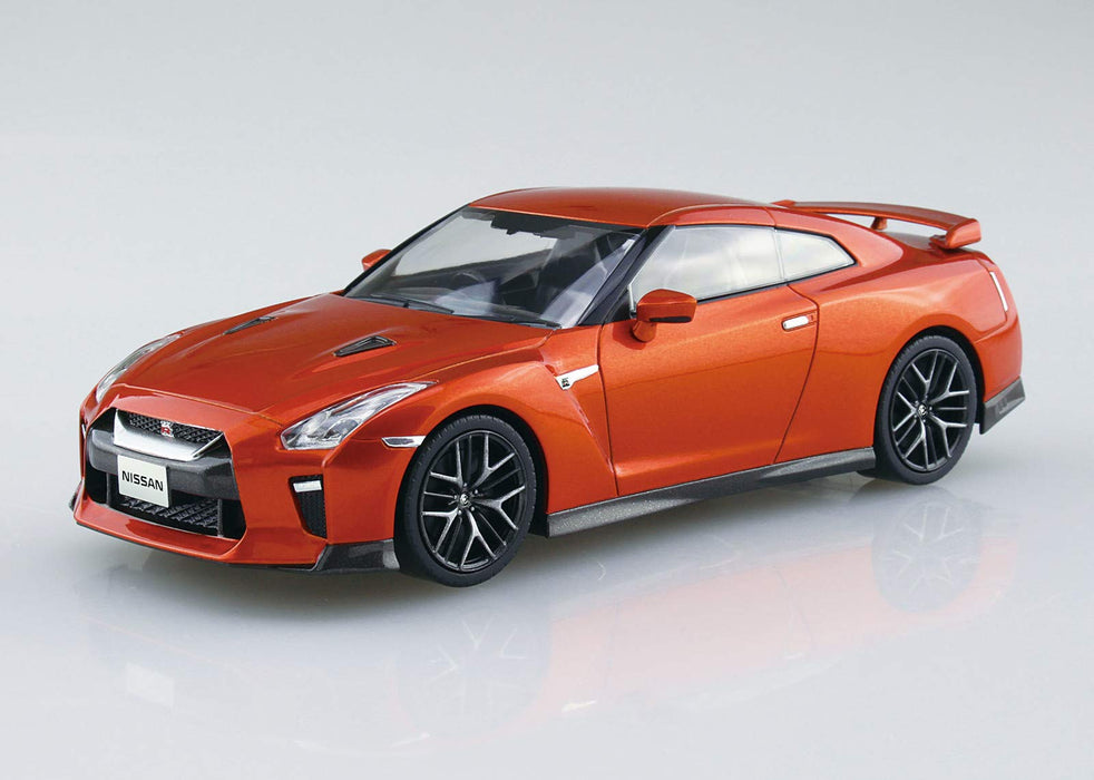 AOSHIMA 56387 07-A Nissan Gt-R Ultimate Shiny Orange 1/32 Scale Pre-Painted Snap-Fit Kit- Japan Figure Store - #1 Bring To You The Best Japanese Goods