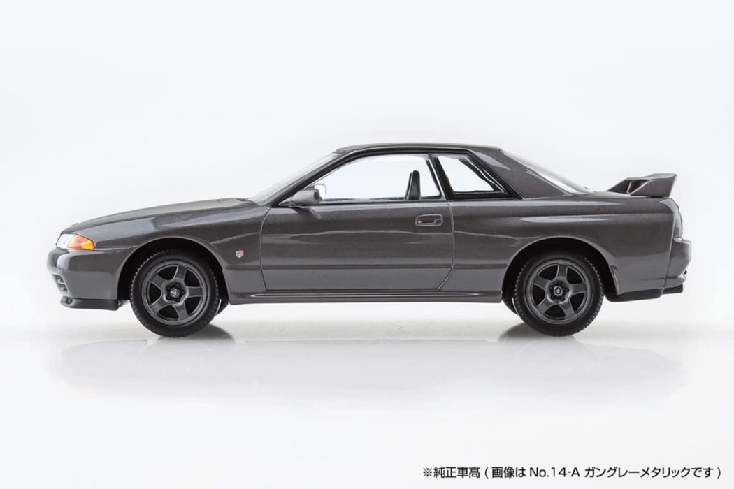 AOSHIMA The Snap Kit No.14-B 1/32 Nissan R32 Skyline Gt-R Crystal White Plastic Model- Japan Figure Store - #1 Bring To You The Best Japanese Goods