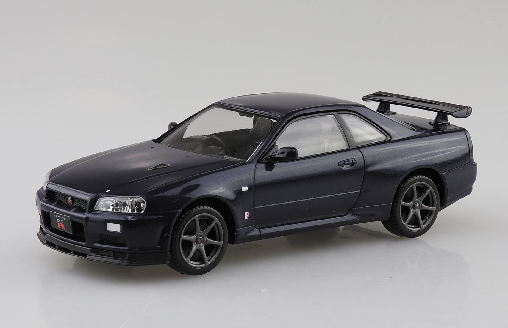 AOSHIMA The Snap Kit 1/32 Nissan R34 Skyline Gt-R Midnight Purple Lll Plastic Model- Japan Figure Store - #1 Bring To You The Best Japanese Goods