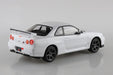 AOSHIMA The Snap Kit 1/32 Nissan R34 Skyline Gt-R White Plastic Model- Japan Figure Store - #1 Bring To You The Best Japanese Goods