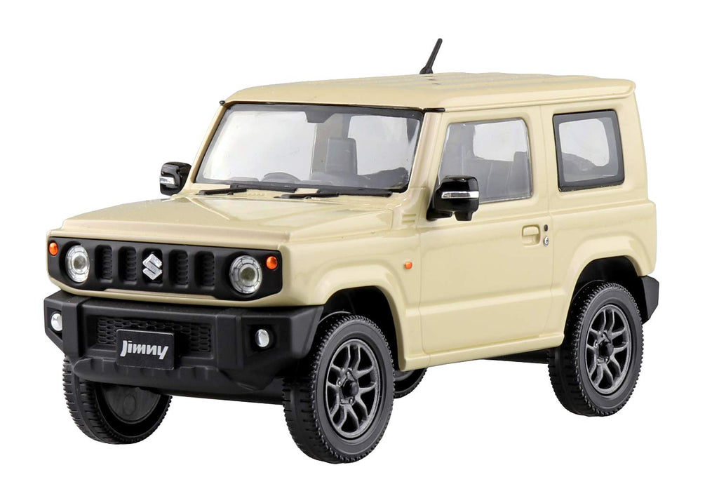 AOSHIMA 57797 08-D Suzuki Jimny Chiffon Ivory Metallic 1/32 Scale Pre-Painted Snap-Fit Kit- Japan Figure Store - #1 Bring To You The Best Japanese Goods