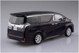 AOSHIMA 56325 Toyota Vellfire Burning Black Crystal Shine Glass Flake 1/32 Scale Pre-Painted Snap-Fit Kit- Japan Figure Store - #1 Bring To You The Best Japanese Goods