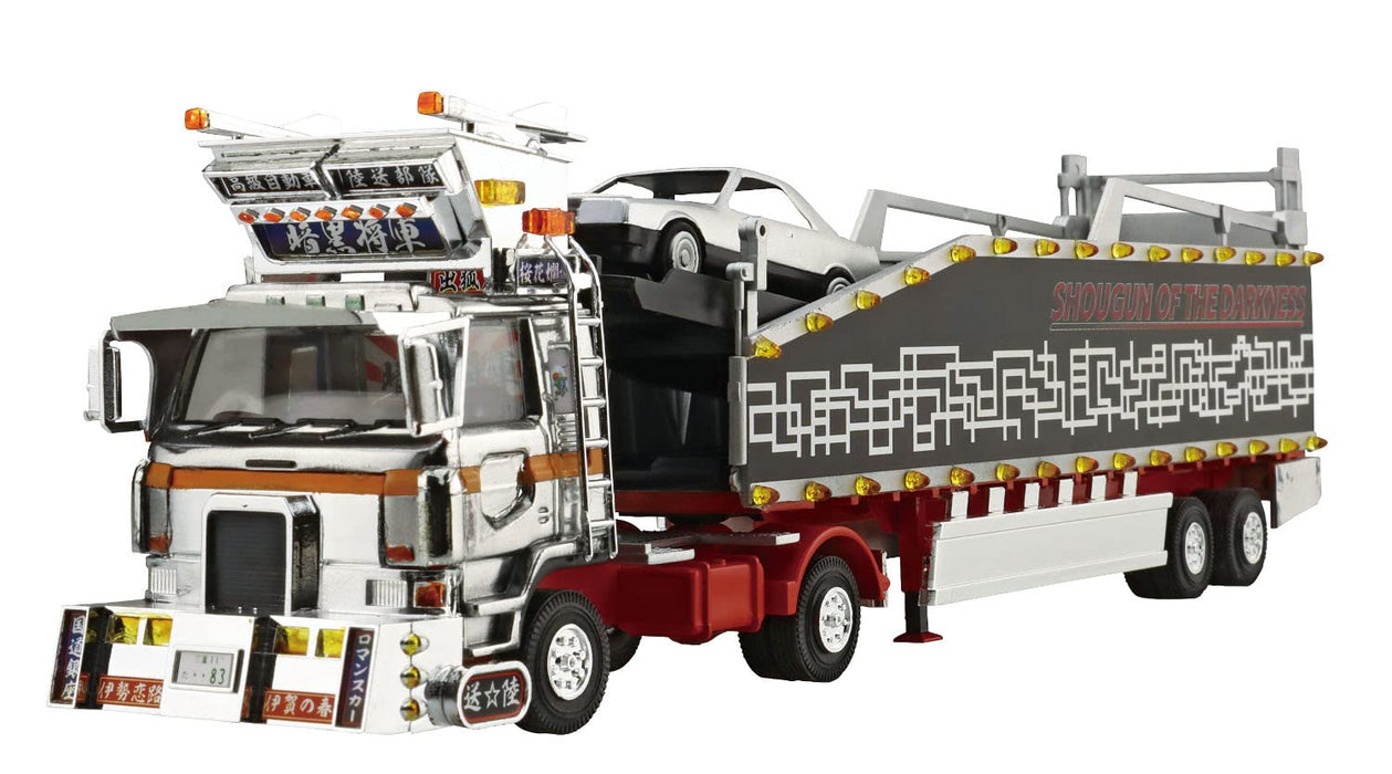 AOSHIMA Decoration Truck 1/64 Mini Deco Next No.6 Ankoku Shougun Car Transporter Plastic Model- Japan Figure Store - #1 Bring To You The Best Japanese Goods