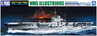 Aoshima Bunka Kyozai 1/700 Waterline Series Limited British Navy Aircraft Carrier Illustrious Benghazi Attack Operation Plastic Model- Japan Figure Store - #1 Bring To You The Best Japanese Goods