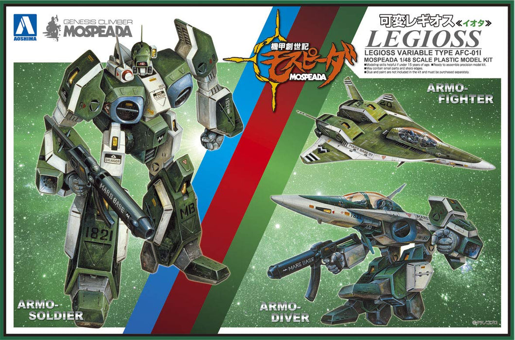 AOSHIMA 55533 Genesis Climber Mospeada Variable Legioss Iota 1/48 Scale Kit- Japan Figure Store - #1 Bring To You The Best Japanese Goods