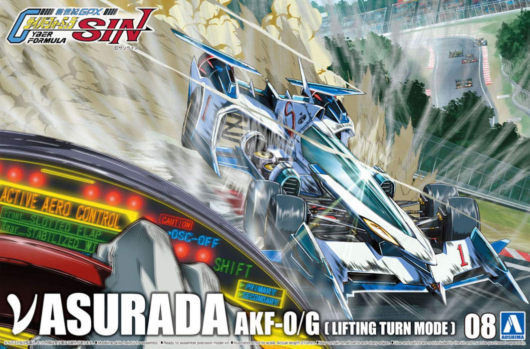 AOSHIMA Cyber Formula 1/24 V-Asurada Akf-0/G Lifting Turn Mode Plastic Model- Japan Figure Store - #1 Bring To You The Best Japanese Goods