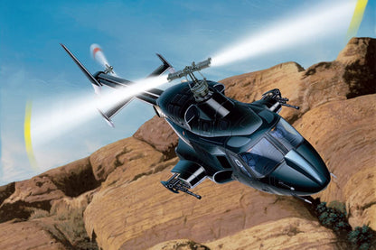 Aoshima Bunka Kyozai Movie Mecha Series Aw-01 Airwolf With Clear Body 1/24 Scale Plastic Model- Japan Figure Store - #1 Bring To You The Best Japanese Goods