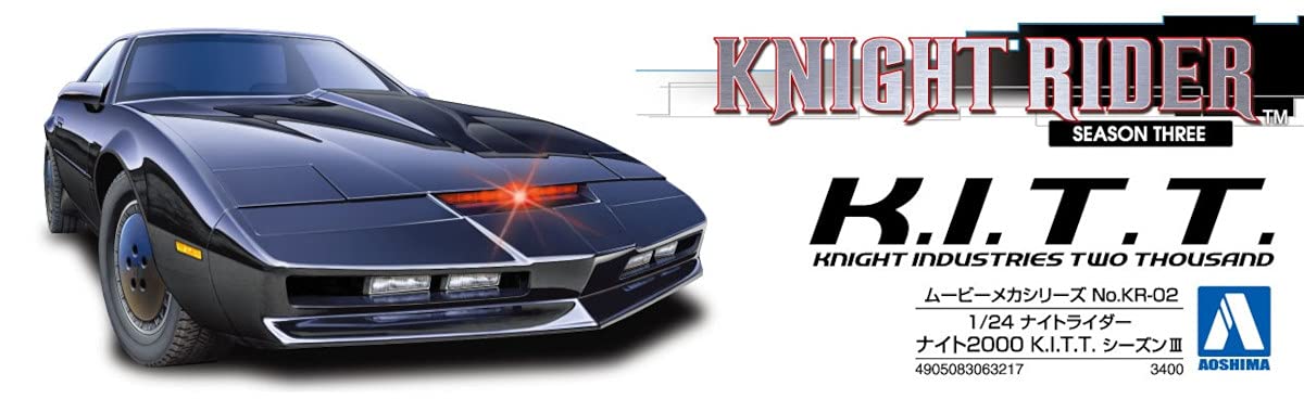 AOSHIMA Knight Rider 1/24 Knight 2000 K.I.T.T Season Iii Plastic Model- Japan Figure Store - #1 Bring To You The Best Japanese Goods