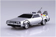AOSHIMA Back To The Future 1/43 Pull Back Delorean Part I Plastic Model- Japan Figure Store - #1 Bring To You The Best Japanese Goods