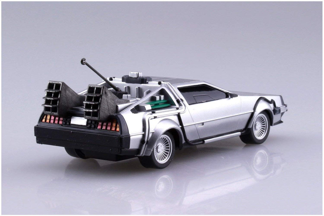 AOSHIMA Back To The Future 1/43 Pull Back Delorean Part I Plastic Model- Japan Figure Store - #1 Bring To You The Best Japanese Goods