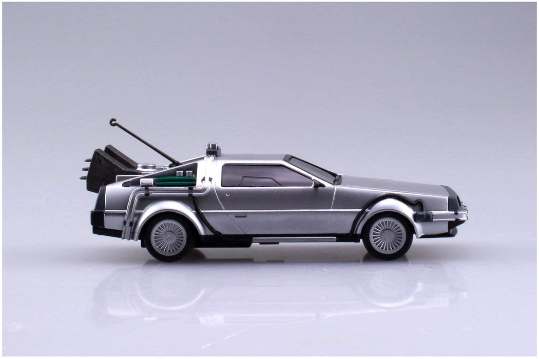 AOSHIMA Back To The Future 1/43 Pull Back Delorean Part I Plastic Model- Japan Figure Store - #1 Bring To You The Best Japanese Goods