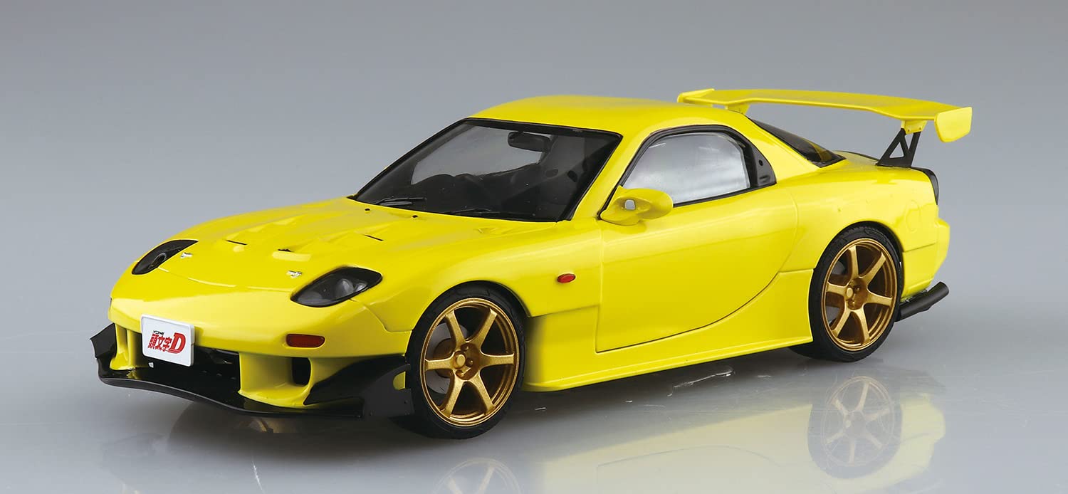 AOSHIMA Pre-Painted 1/24 Initial D Keisuke Takahashi Fd3S Rx-7 Project D Vol.28 Design Plastic Model- Japan Figure Store - #1 Bring To You The Best Japanese Goods