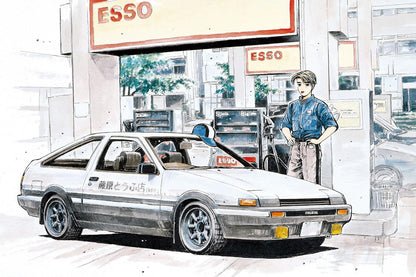 Aoshima 1/32 Initial D Takumi Hachiroku Plastic Model Japan- Japan Figure Store - #1 Bring To You The Best Japanese Goods