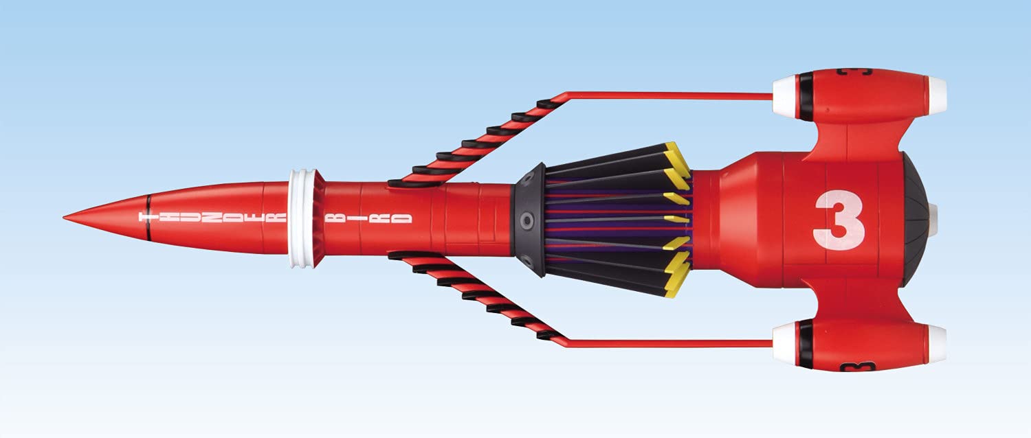 AOSHIMA Thunderbirds 1/350 Thunderbird No.3 Plastic Model- Japan Figure Store - #1 Bring To You The Best Japanese Goods