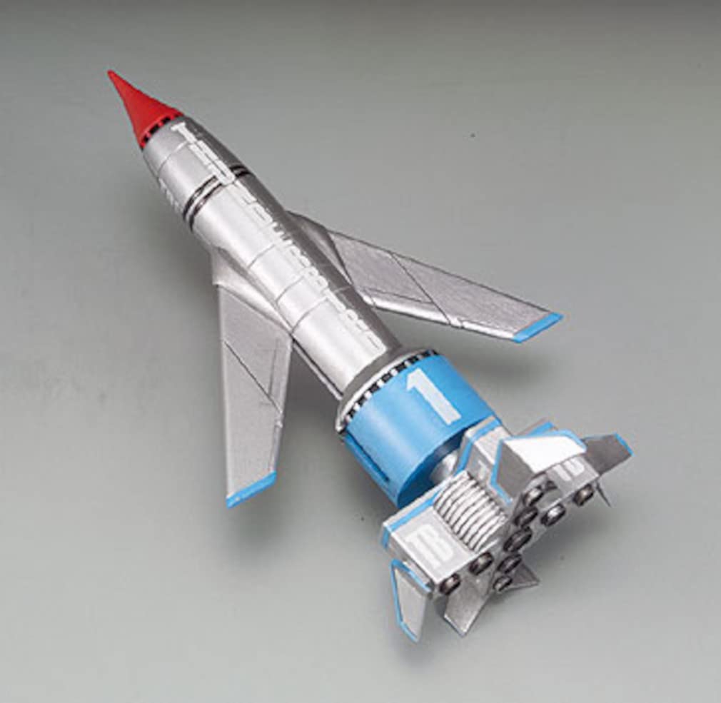 AOSHIMA Thunderbirds 1/350 Thunderbird 1 & Launch Bay Plastic Model- Japan Figure Store - #1 Bring To You The Best Japanese Goods