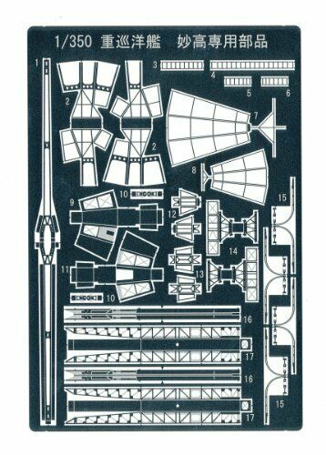 Aoshima For Heavy Cruiser Myoko Photo-etched Parts - Japan Figure