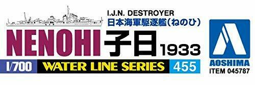 Aoshima Ijn Destroyer Nenohi 1933 1/700 Scale Plastic Model Kit