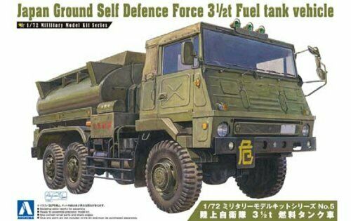 Aoshima Jgsdf 3 1/2t Fuel Tank Car 1/72 Scale Plastic Model Kit