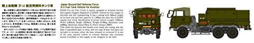 Aoshima Jgsdf 3 1/2t Fuel Tank Car For Aviation 1/72 Scale Plastic Model Kit
