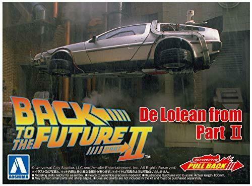 Aoshima Movie Mecha Series No.12 Back To The Future Delorean Pullba
