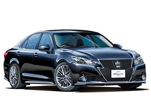 Aoshima Toyota Grs214 Crown Athlete G '12 Black Plastic Model Kit