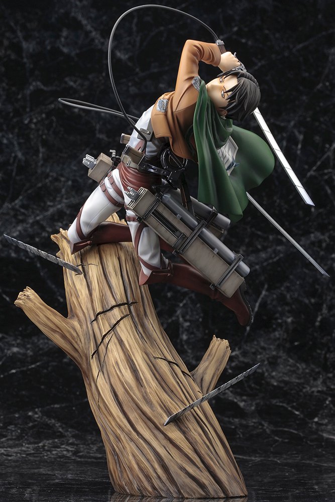 KOTOBUKIYA Artfx J Levi Ackerman Renewal Package Ver. 1/8 Figure Attack On Titan- Japan Figure Store - #1 Bring To You The Best Japanese Goods