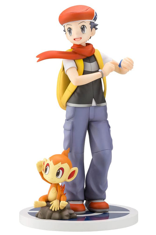 KOTOBUKIYA Artfx J Lucas With Chimchar 1/8 Figure Pokemon- Japan Figure Store - #1 Bring To You The Best Japanese Goods
